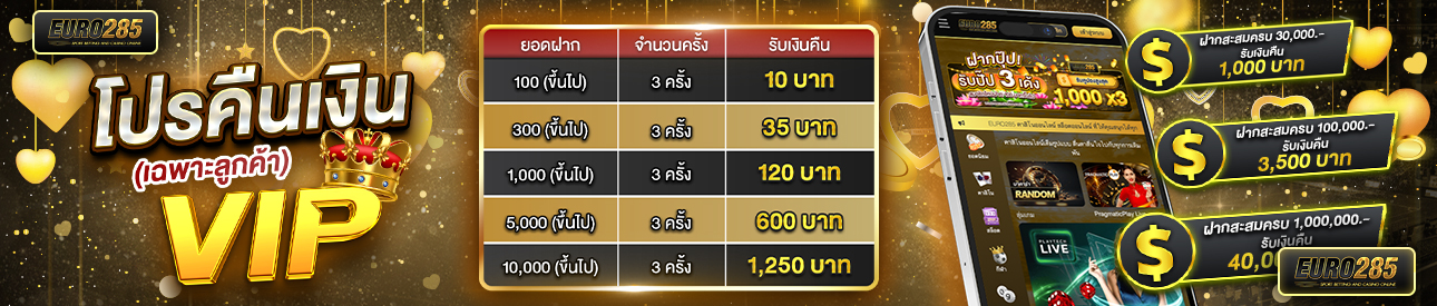 บาคาร่า คาสิโน สล็อตออนไลน์ 🎁โปรคืนเงิน VIP💵